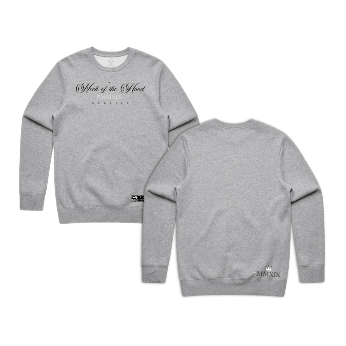 NOTH Script EST 2019 Crewneck – Neck of the Hood