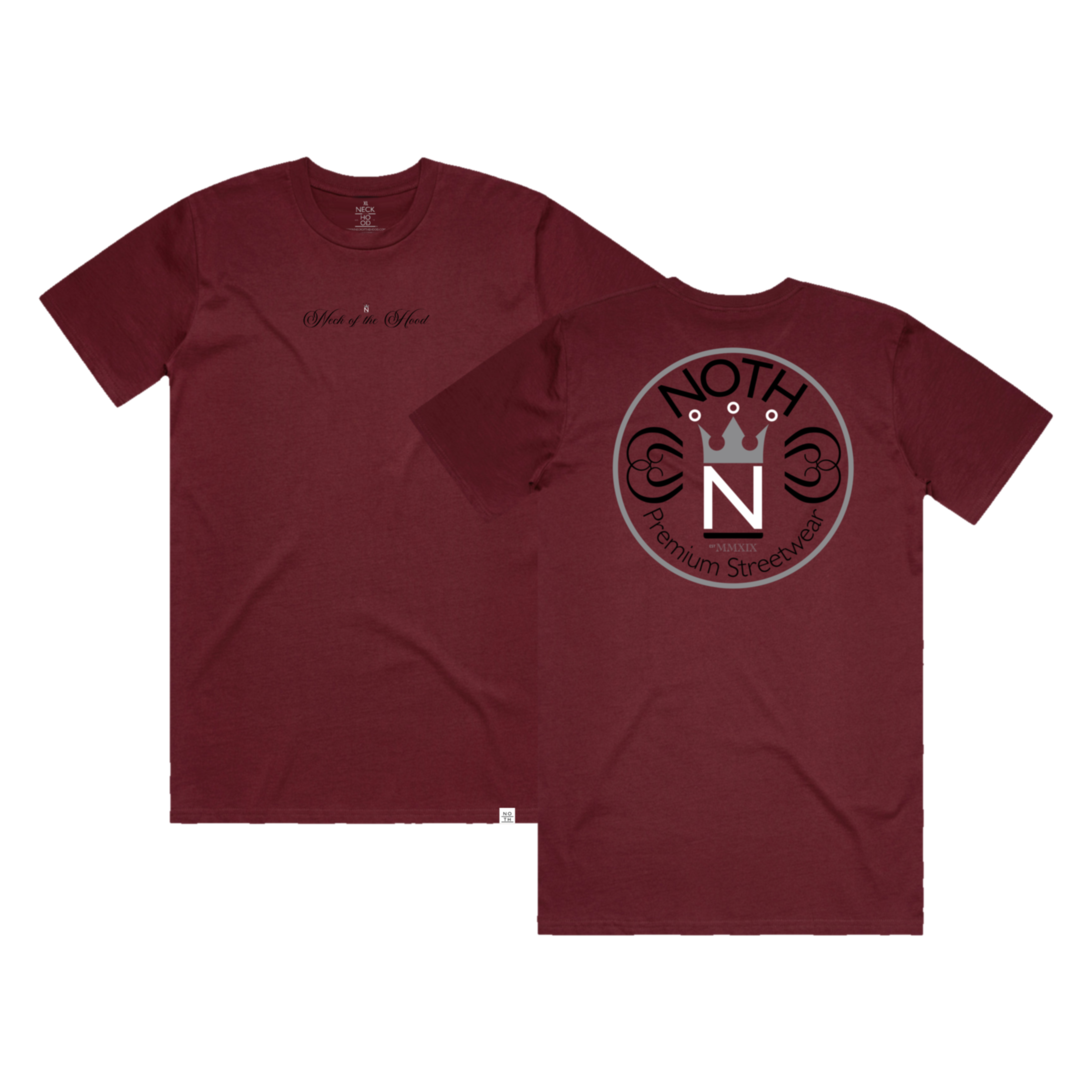 NOTH Circle the Block Classic Tee Burgundy