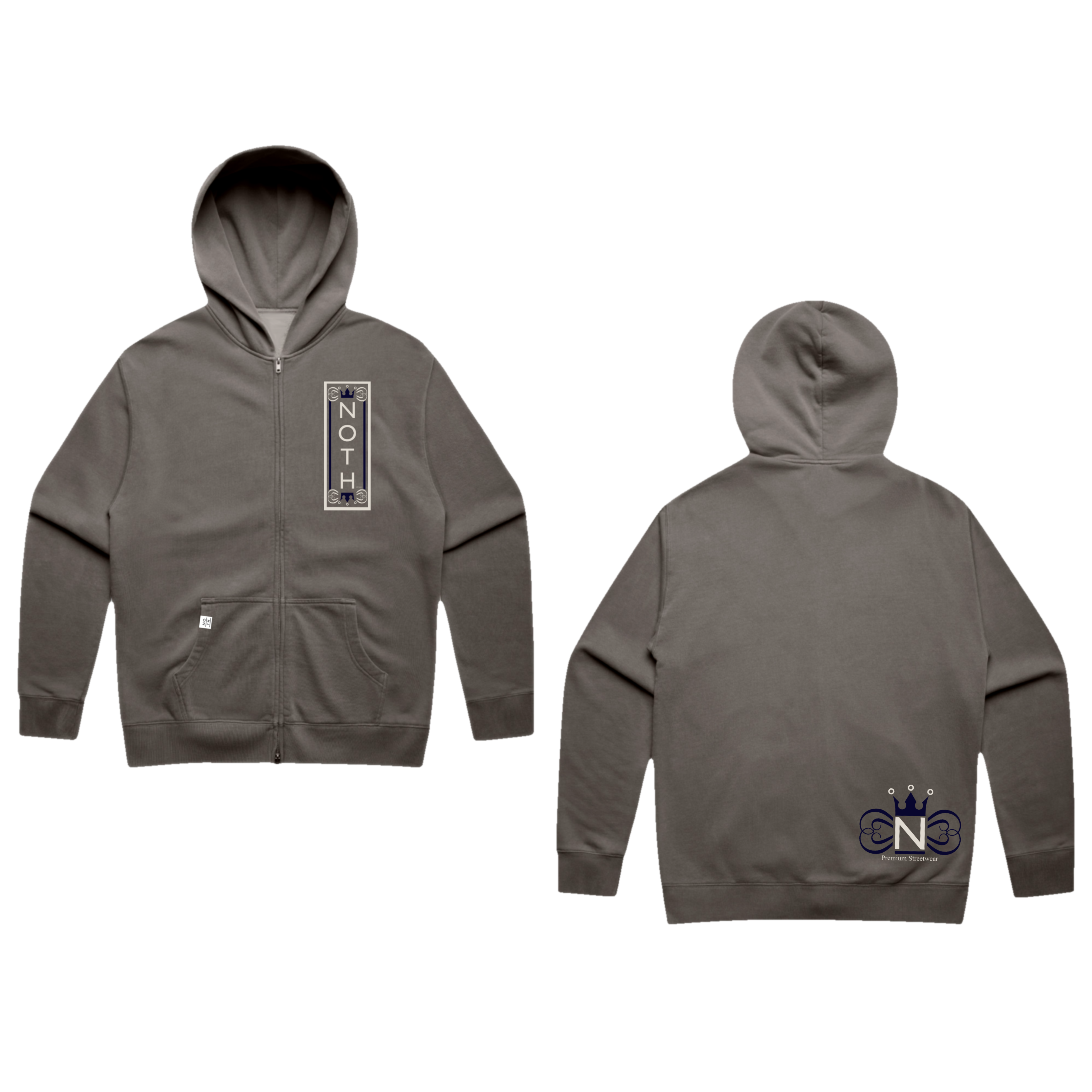 NOTH Stacked and Established Faded Zip-up