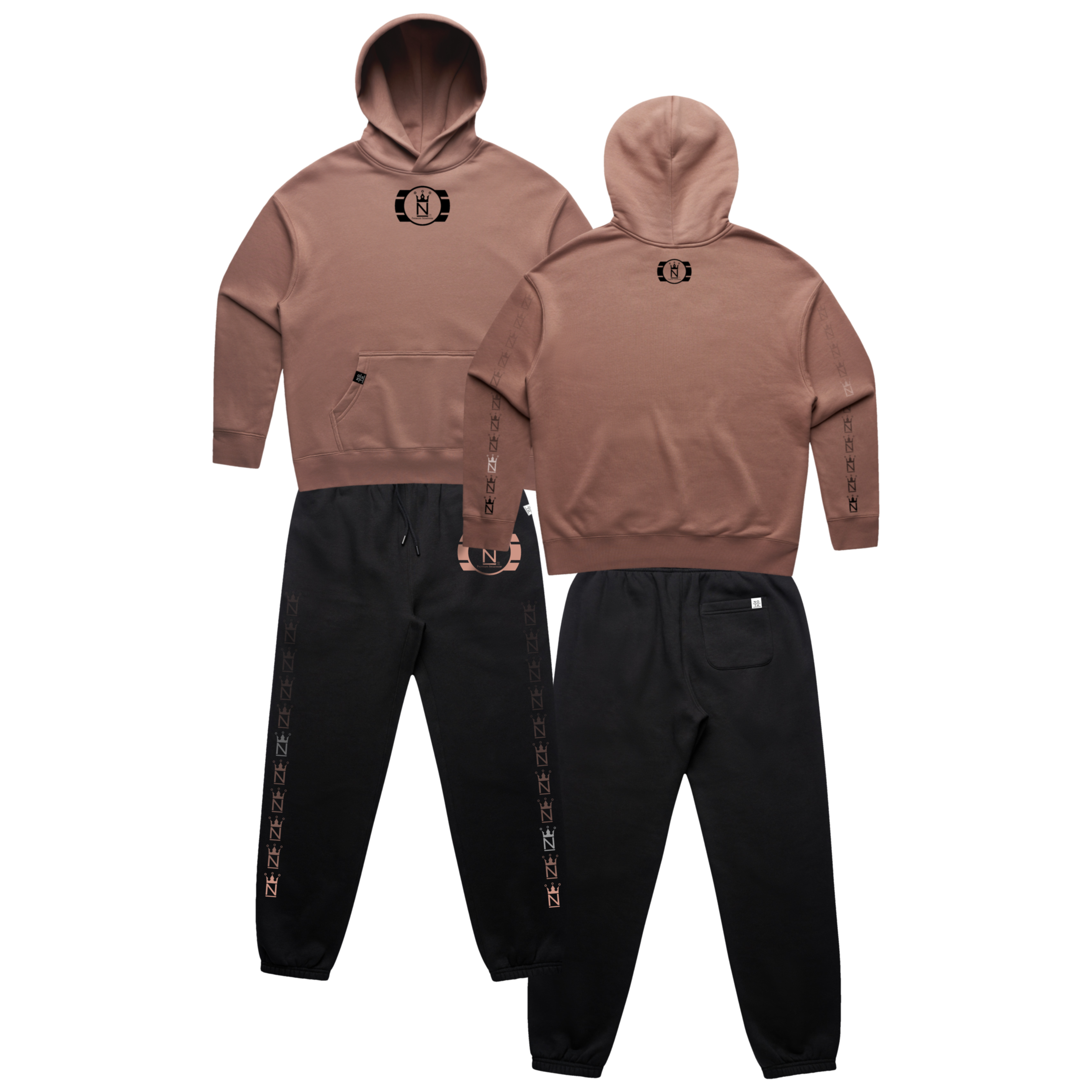 NOTH Watch and See Hazy Pink and Black Sweat Suit